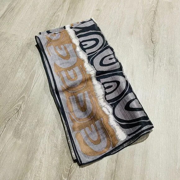 Accessory Street Oscar de la Renta Pattern Silk Scarf - Picture 1 of 4